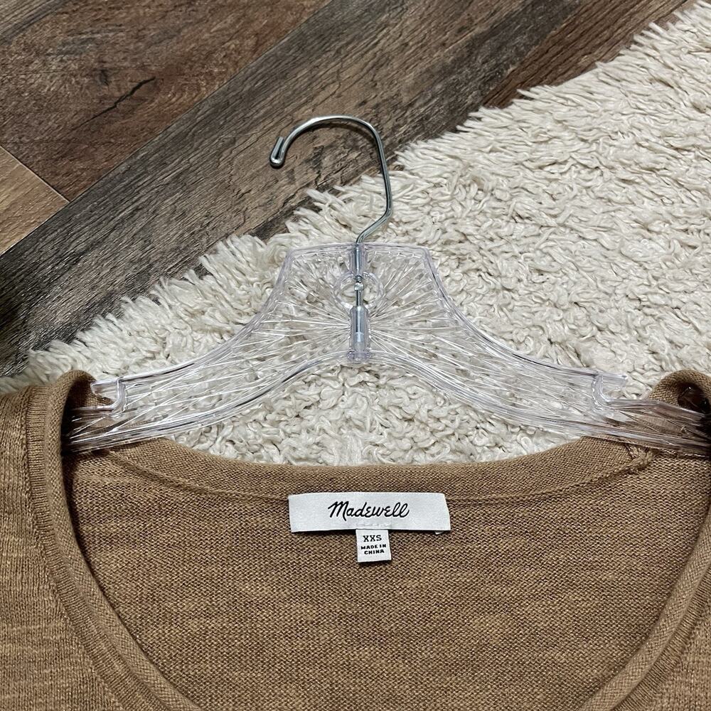 Madewell XXS Colorblock Striped Linen Blend Scoop Neck Pullover Palmdale Sweater - Picture 4 of 6
